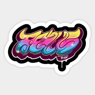 radius graffiti Sticker